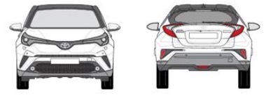 barre de toit pour Toyota C-HR